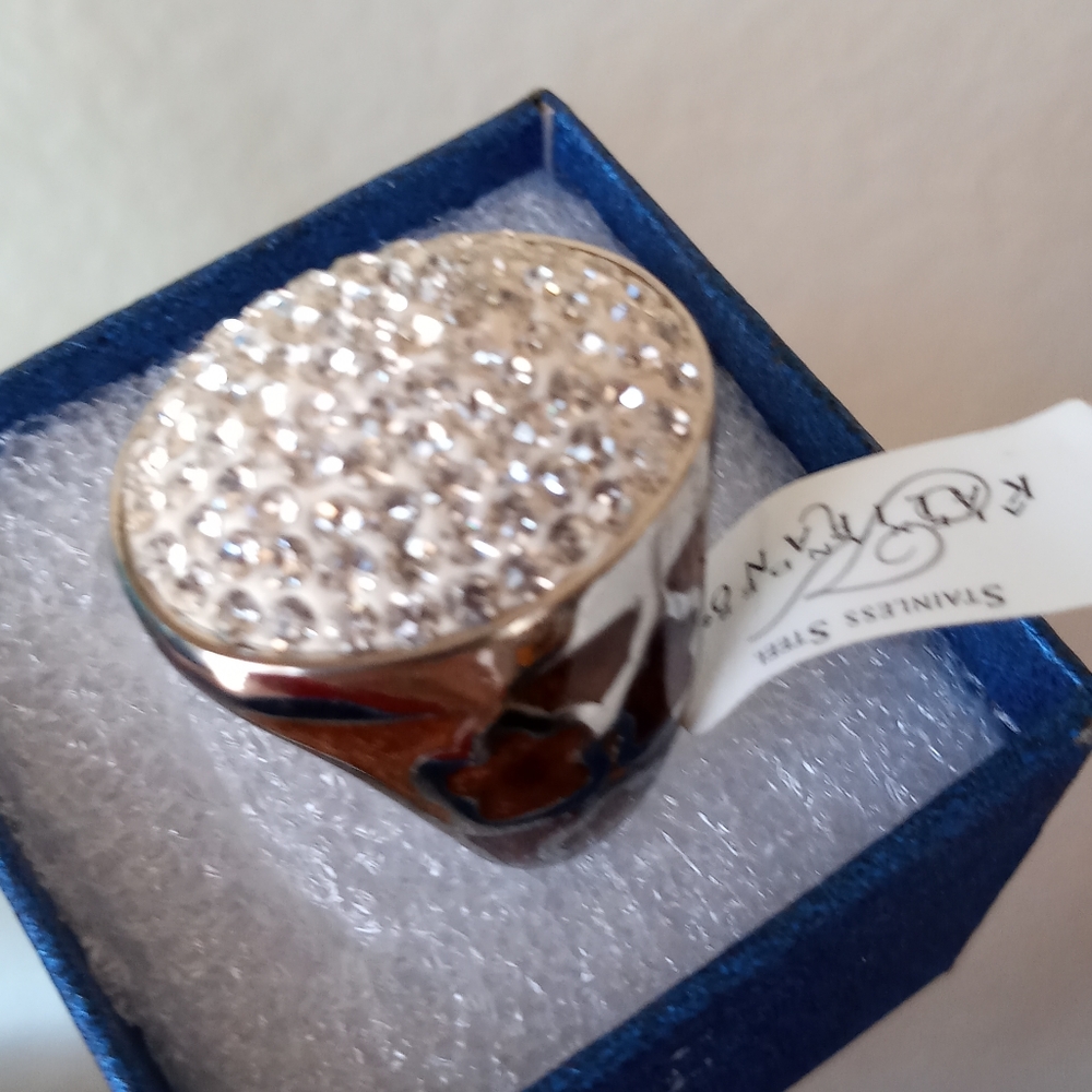 KALIFANO DESIGNER  CRYSTALS RING NWT